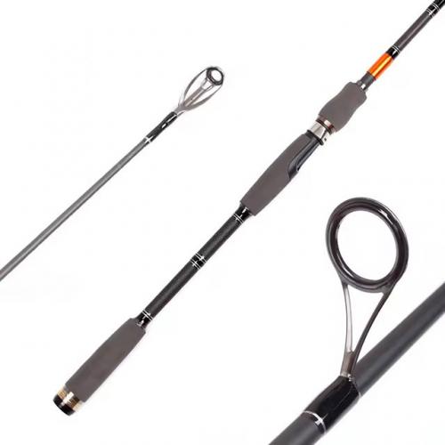 BASS SPINNING ROD 2.13m 2 SECTIONS FAST ACTION 20% 24T CARBON + 80% 30T CARBON