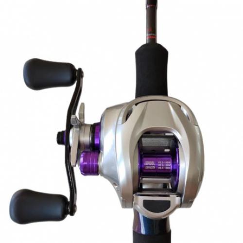 Graphite bait casting reel 7+1BB,Alu handle+soft rubber knob