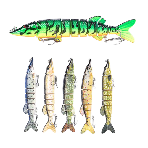 Lifelike Big Size Swimbait Multi Jointed Fishing Lure 20cm 68g Pike Muskie Fish Lure Sea Fishing Bait Tackle