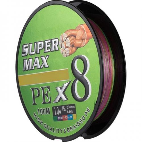 PE Fishing Line X8 100m Multi-Color Braided Line